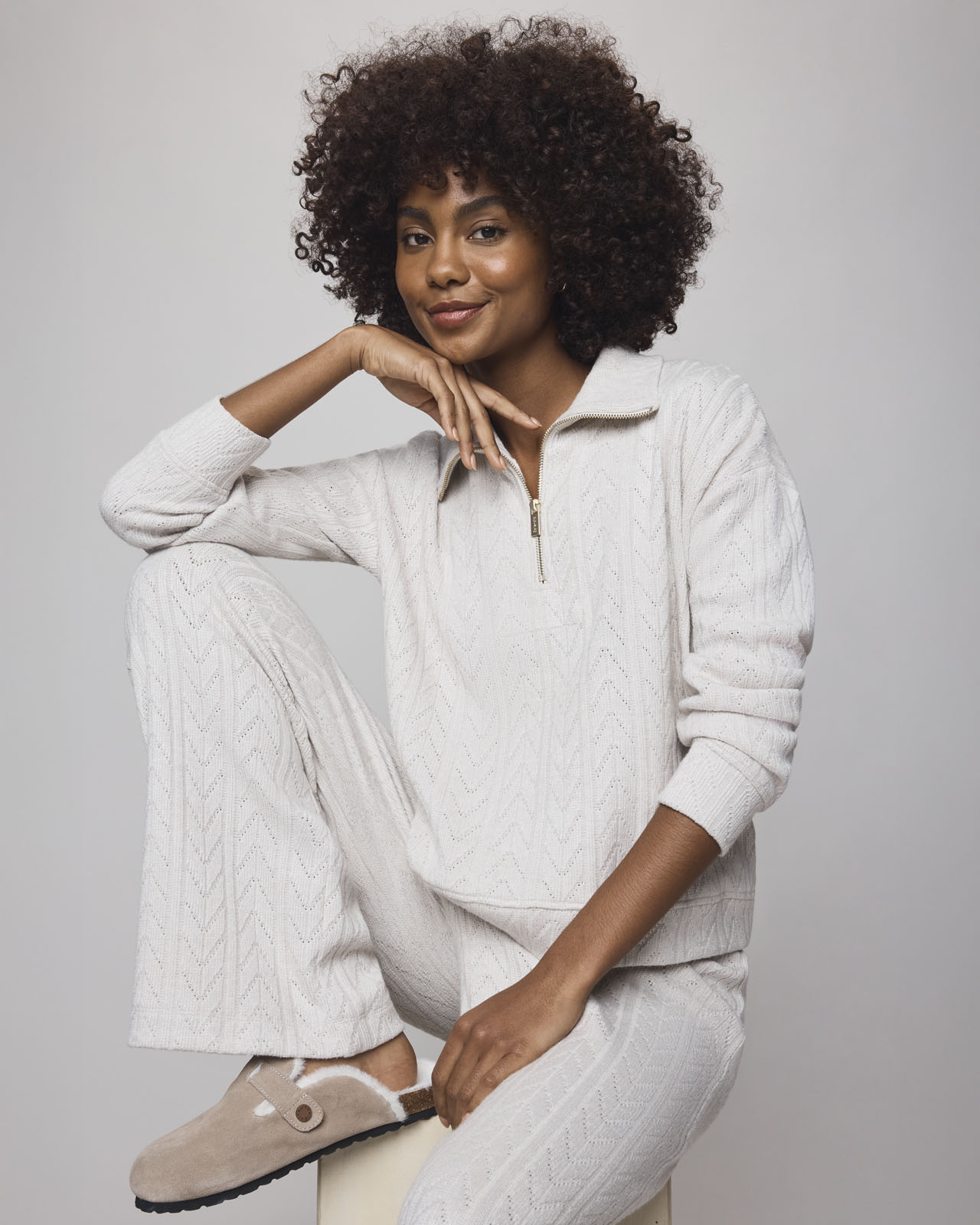 ANRABESS Women's Striped Oversized Sweatshirt - Long Sleeve Crewneck Pullover Top For Fall 2024